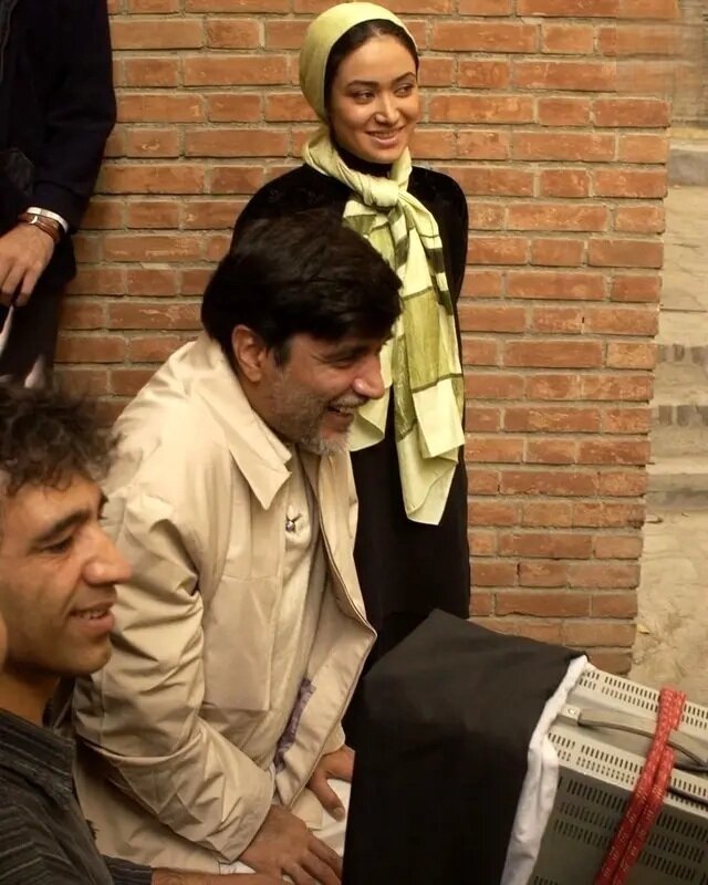 بهاره افشاری ۲۰ ساله در پشت‌صحنه سریال «او یک فرشته بود» | عکس