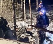 تصاویر لحظات سقوط هلی‌کوپتر روسی؛ ۳ نفر درجا جان باختند