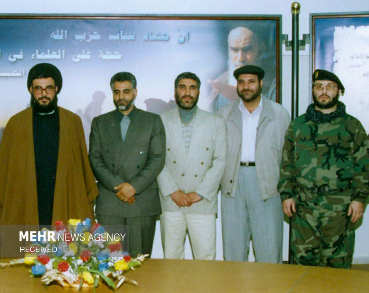 تصاویر کمتر دیده شده از عماد مغنیه در کنار حسن نصرالله و قاسم سلیمانی