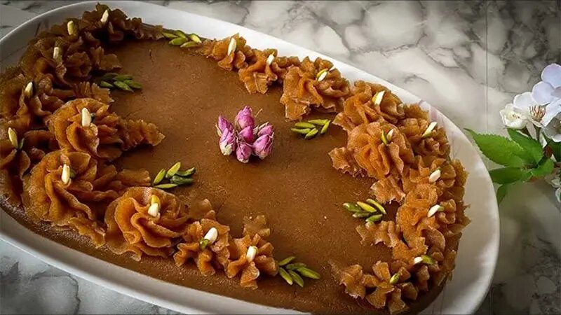 حلوای اوماج ؛ خوشمزه ای ویژه برای افطار 