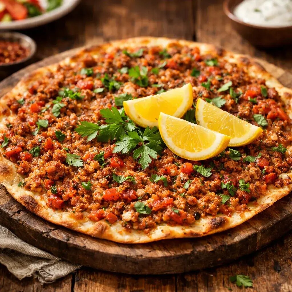 لاهماجون خوش‌عطر و ترد ؛ پیتزای گوشتی ارمنی