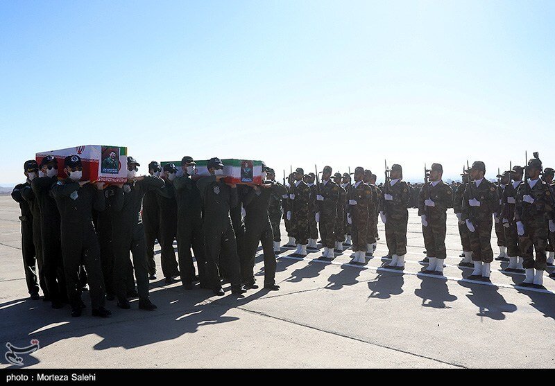 مراسم تشییع پیکر 2 شهید خلبان هوانیروز در اصفهان