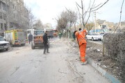 بازگشایی معابر با فعالیت شبانه‌روزی سازمان پسماند