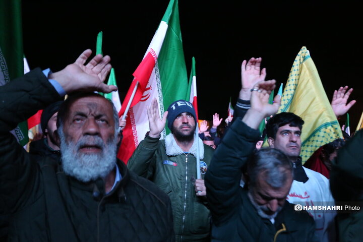 عزاداری مردم تهران برای شهادت رهبر معظم انقلاب