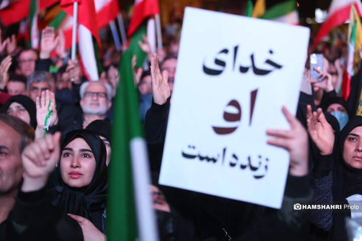 عزاداری مردم تهران برای شهادت رهبر معظم انقلاب