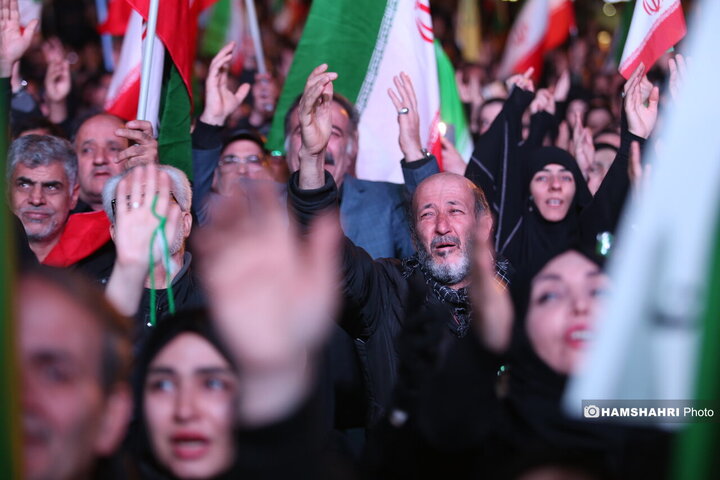 عزاداری مردم تهران برای شهادت رهبر معظم انقلاب