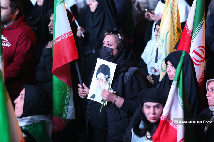 عزاداری مردم تهران برای شهادت رهبر معظم انقلاب
