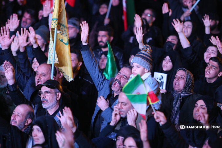 عزاداری مردم تهران برای شهادت رهبر معظم انقلاب