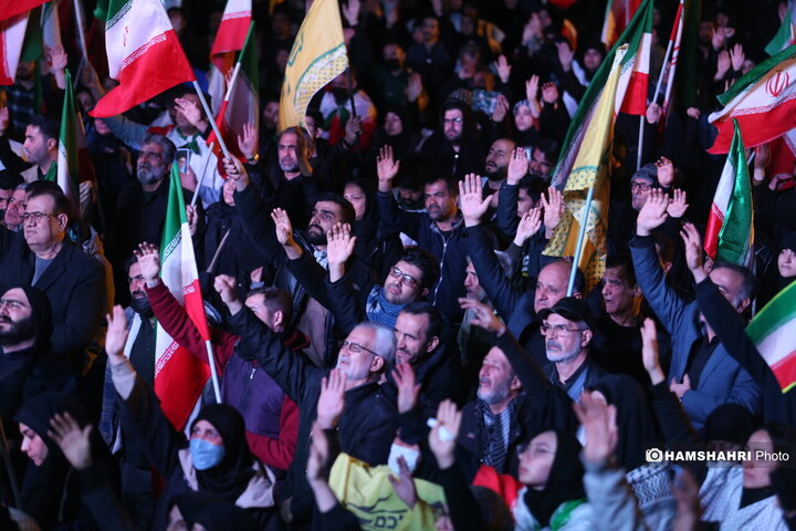 عزاداری مردم تهران برای شهادت رهبر معظم انقلاب