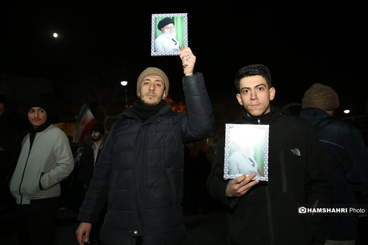تجمع مردم تهران در عزای شهادت رهبر معظم انقلاب