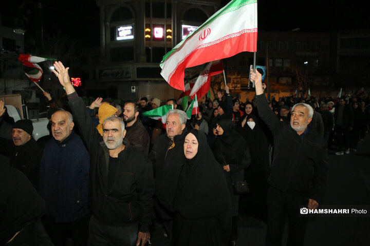 تجمع مردم تهران در عزای شهادت رهبر معظم انقلاب