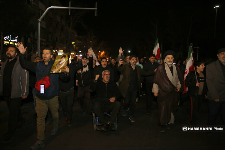 تجمع مردم تهران در عزای شهادت رهبر معظم انقلاب
