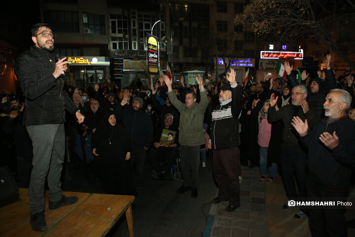 تجمع مردم تهران در عزای شهادت رهبر معظم انقلاب