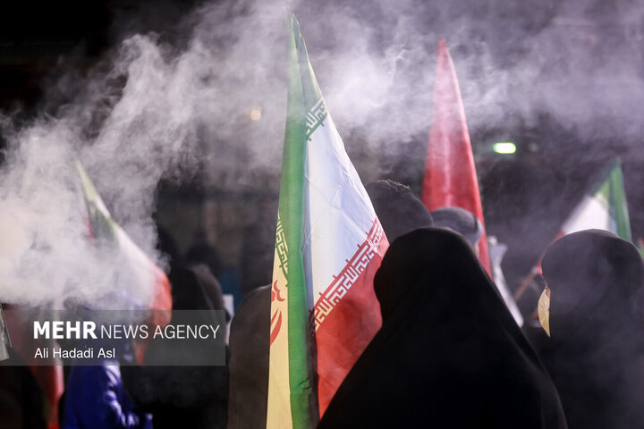 عزاداری و تجمع مردمی در سوگ رهبر شهید