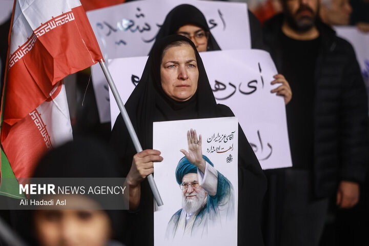 عزاداری و تجمع مردمی در سوگ رهبر شهید