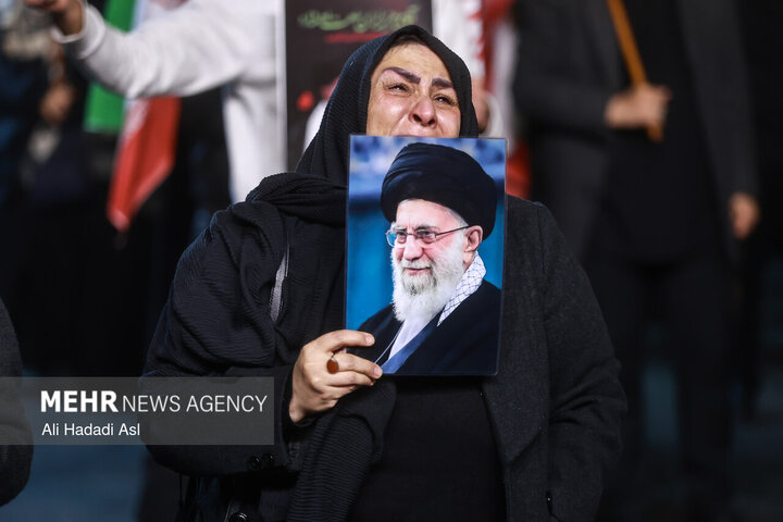 عزاداری و تجمع مردمی در سوگ رهبر شهید