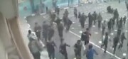 تصاویر دوربین مداربسته؛ لحظه حمله و پرتاب ترکش و شهادت یک دانش‌آموز در حیاط مدرسه