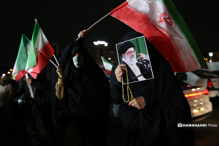 مراسم عزاداری شهادت رهبر انقلاب اسلامی در میدان هفت تیر