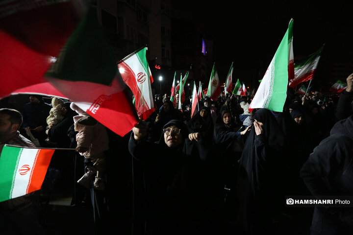 مراسم عزاداری شهادت رهبر انقلاب اسلامی در میدان هفت تیر