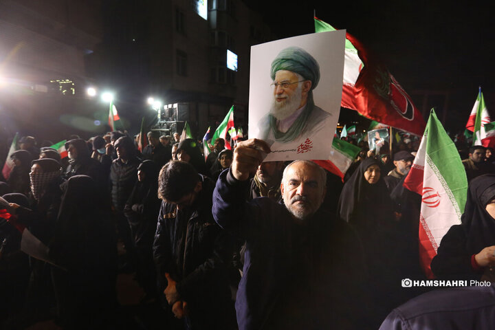 مراسم عزاداری شهادت رهبر انقلاب اسلامی در میدان هفت تیر