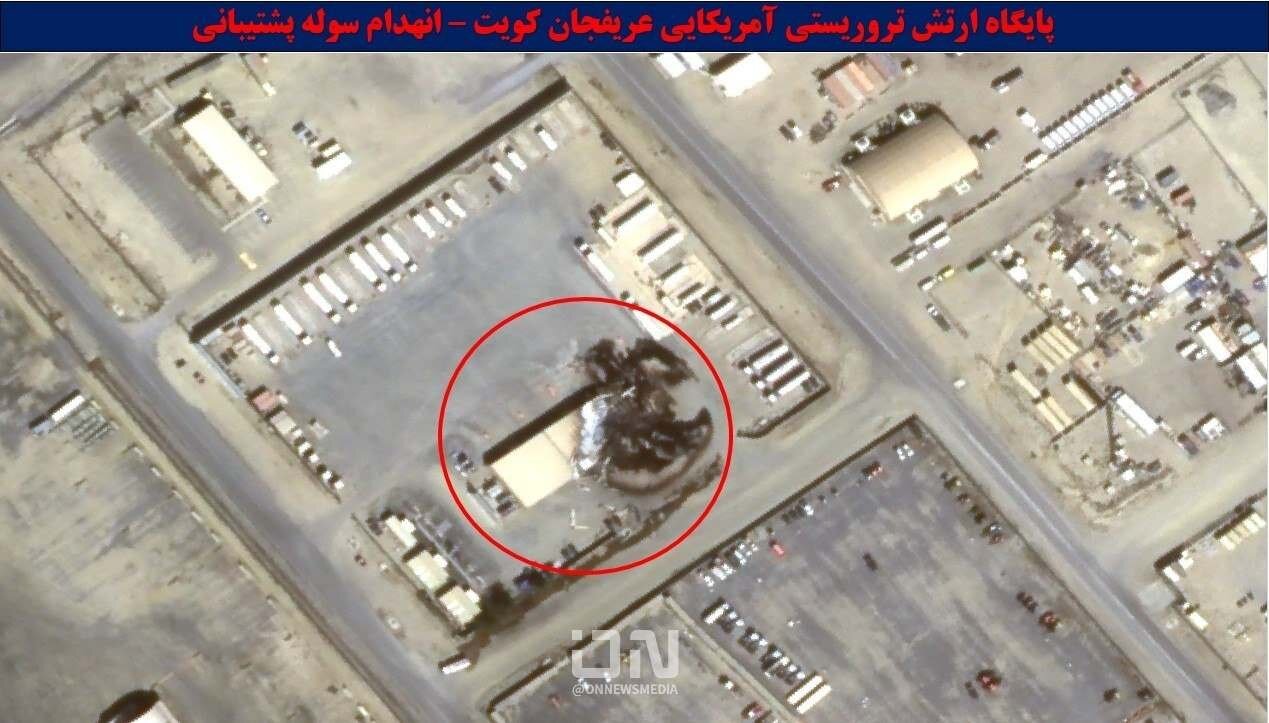 اصابت موشک به پایگاه امریکا