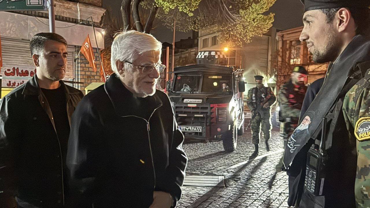 حضور شبانه عارف در ایستگاه های ایست و بازرسی | تصاویر