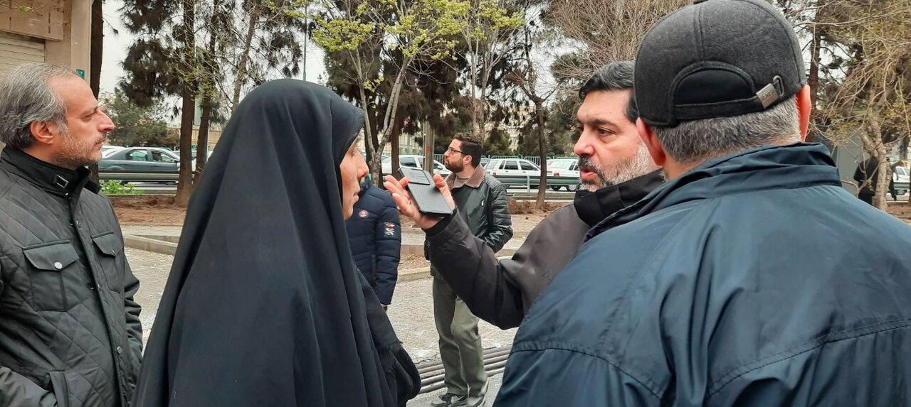 بازدید اعضای شورای شهر از مناطق آسیب دیده تهران + تصاویر