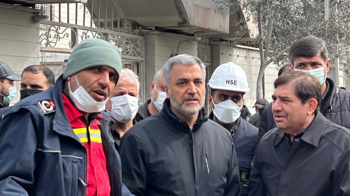 بازدید مخبر از مناطق جنگی تهران همراه مدیران شهری