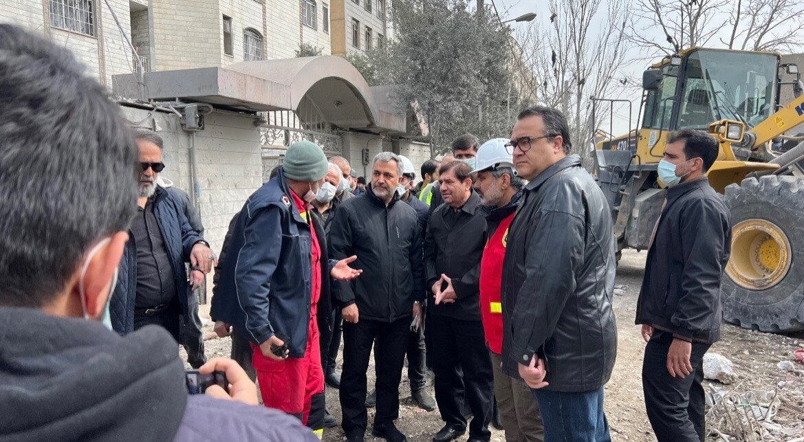 بازدید مخبر از مناطق جنگی تهران همراه مدیران شهری
