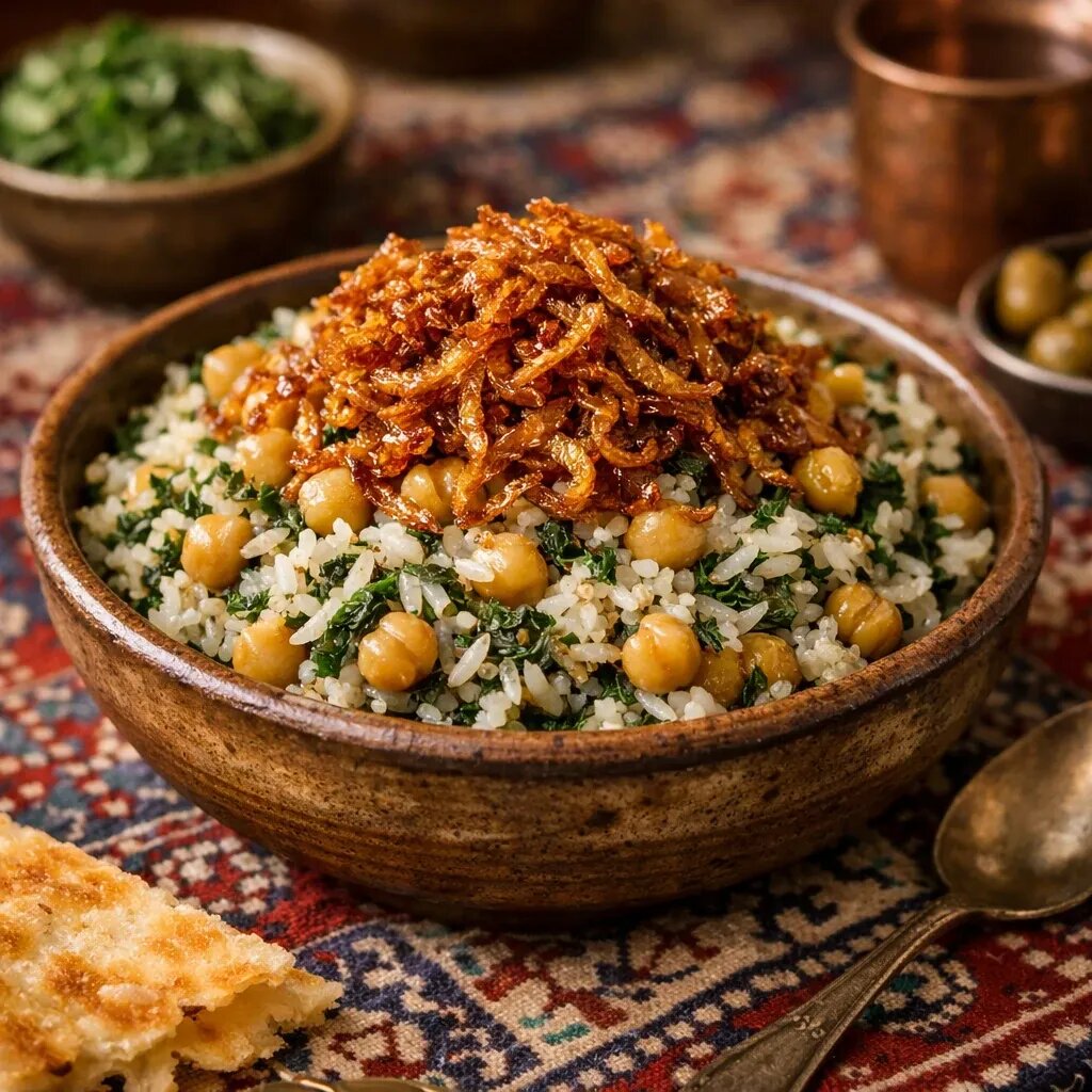 پتله پلو همدانی اصیل با کشمش و گردو + روش تهیه