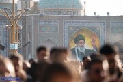 اولین تصاویر از آماده‌سازی حرم امام رضا(ع) برای وداع با رهبر شهید + ببینید