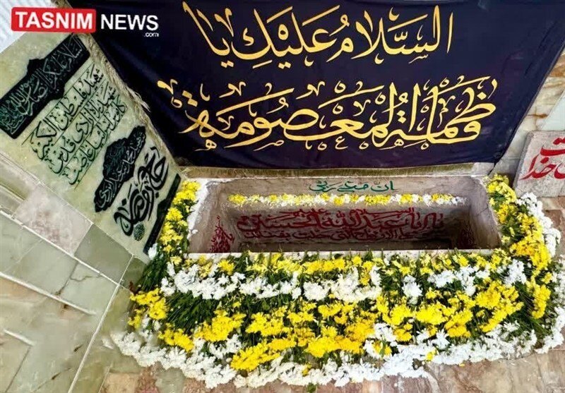 مزار سپهبد شهید موسوی در حرم مطهر حضرت معصومه(س) | ببینید