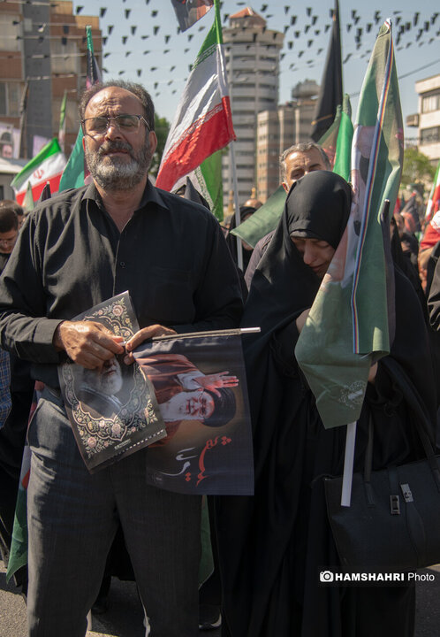 مراسم سوگواری در چهلمین روز شهادت رهبر شهید انقلاب اسلامی ایران