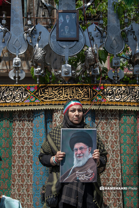 مراسم سوگواری در چهلمین روز شهادت رهبر شهید انقلاب اسلامی ایران