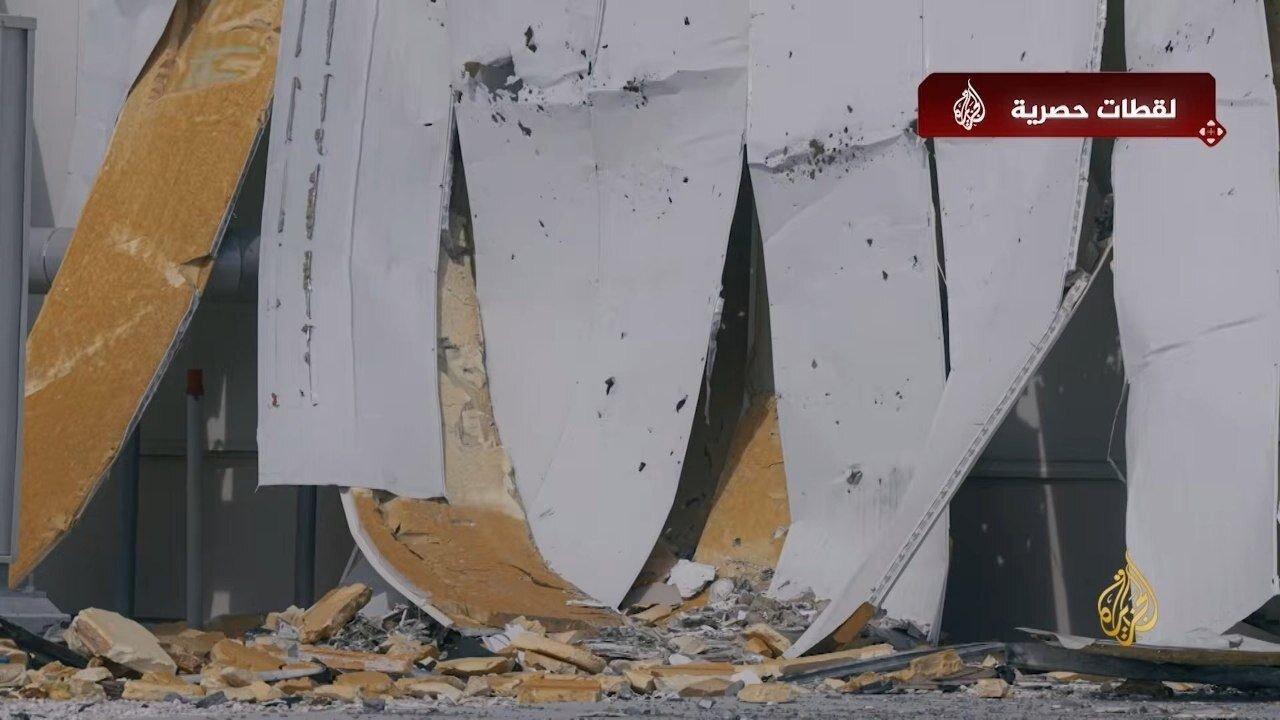 تصاویر جدید از شدت تخریب رادار میلیارد دلاری آمریکا در قطر توسط سپاه
