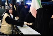 آماده باش بانوان برای مراسم تشییع پیکر «رهبر شهید»