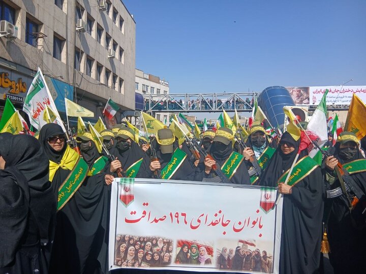 راهپیمایی بزرگ دختران جانفدای ایران