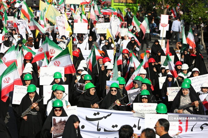 راهپیمایی دختران جان فدای ایران