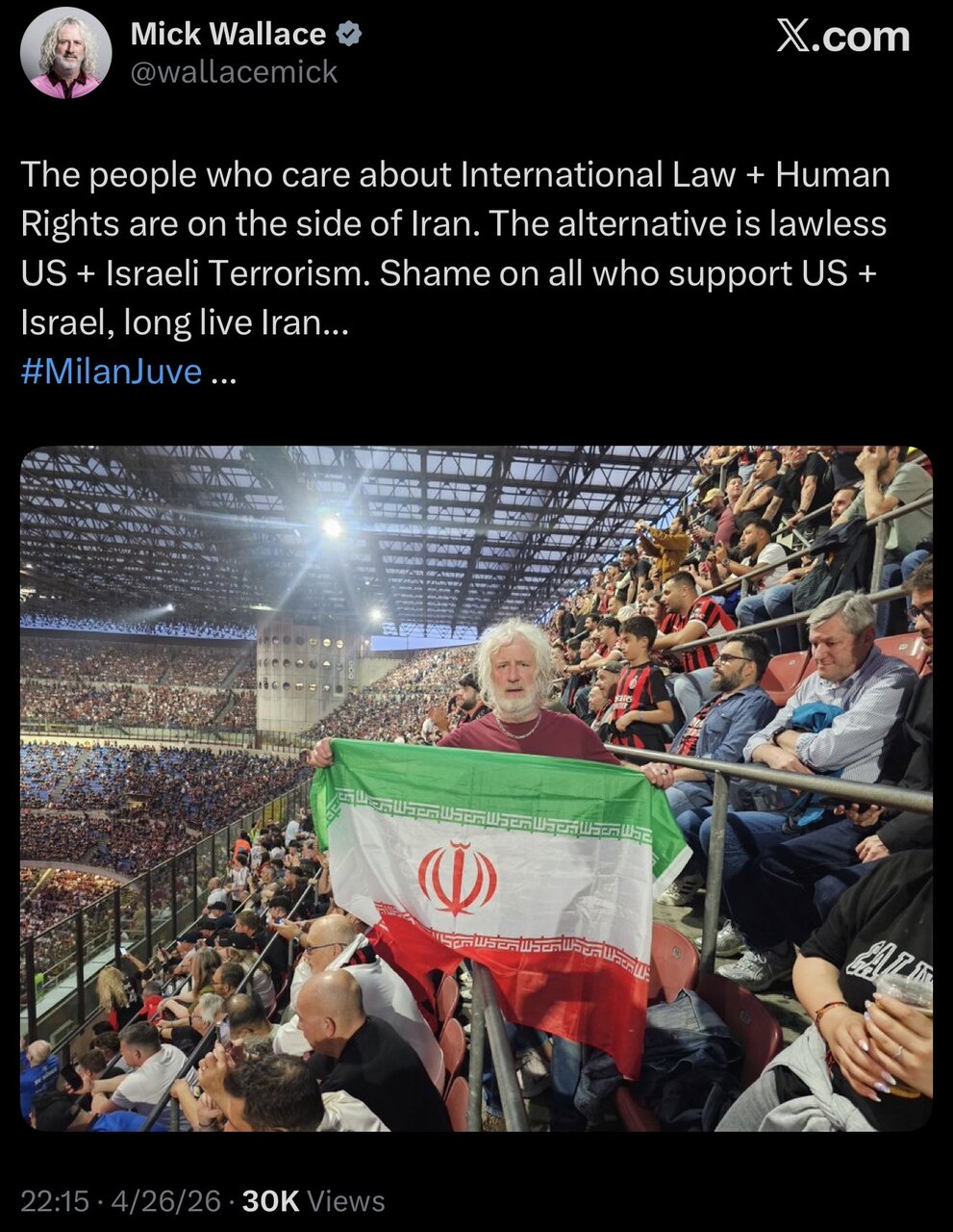 پرچم ایران در سنسیرو