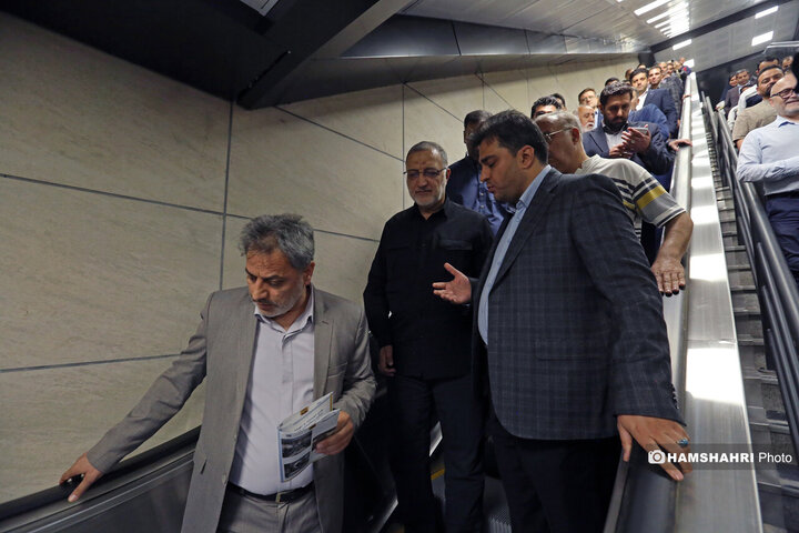 آیین بهره برداری همزمان از ایستگاه شارژ برقی هنگام و پروژه توسعه دسترسی خطوط ۲ و ۴ مترو