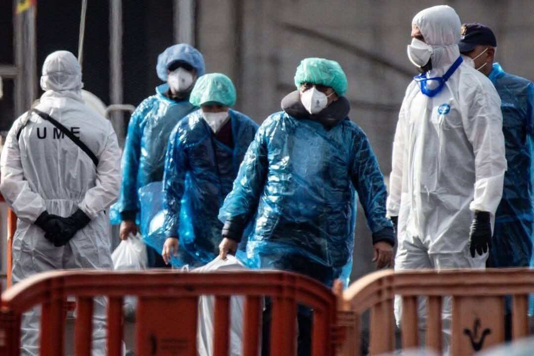 تصاویر پایان قرنطینه کشتی کروز «هوندیوس»؛ آخرین مسافران تخلیه شدند