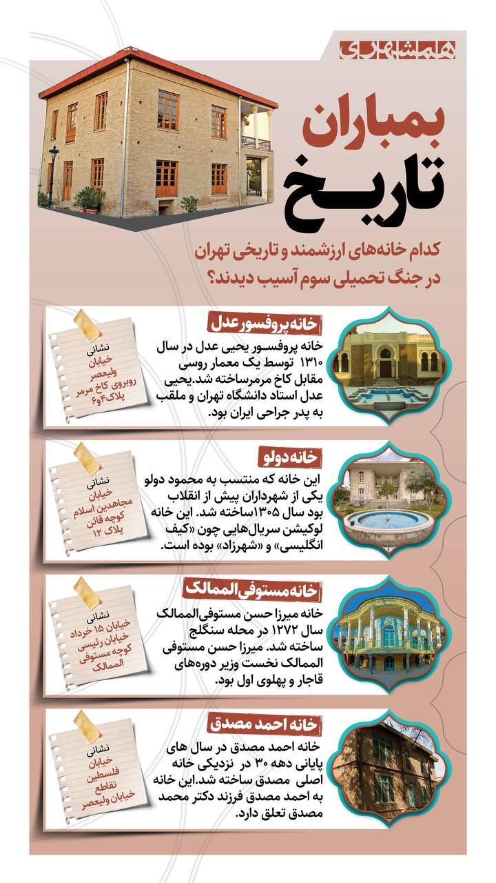 بمباران تاریخ | خانه تاریخی رو چرا زد؟ + اینفوگرافیک