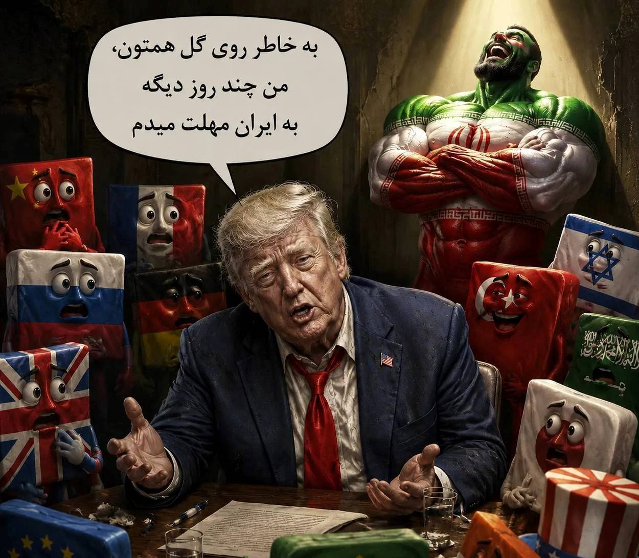 امنیت، با امضای ملت | بازخوانی استیصال دشمن و حضور مقتدرانه ملت در میدان در قاب خلاقیت کاربران فضای مجازی