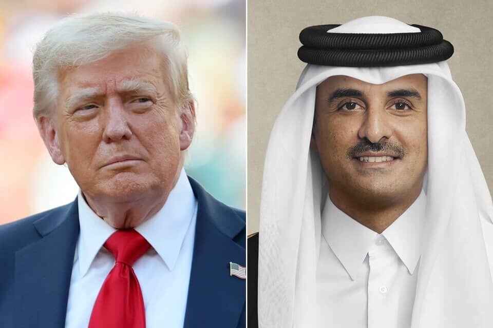 امیر قطر و ترامپ