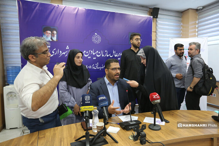 نشست خبری مدیرعامل سازمان میادین میوه و تره‌بار شهرداری تهران