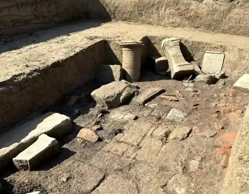 نیایشگاه ۲۵۰۰ ساله در جریان ساخت یک جاده هویدا شد! | عکس