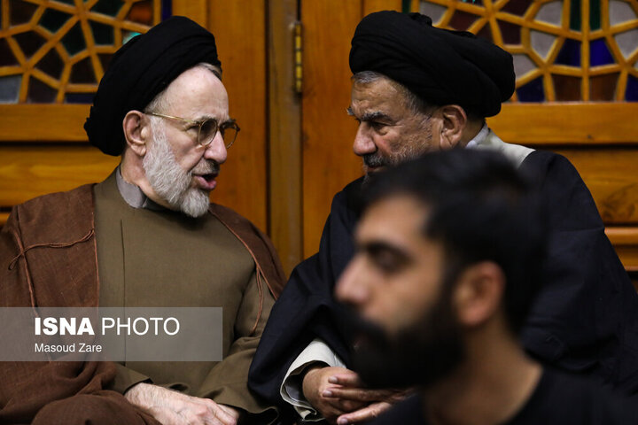 مراسم ختم خواهر سید محمد خاتمی