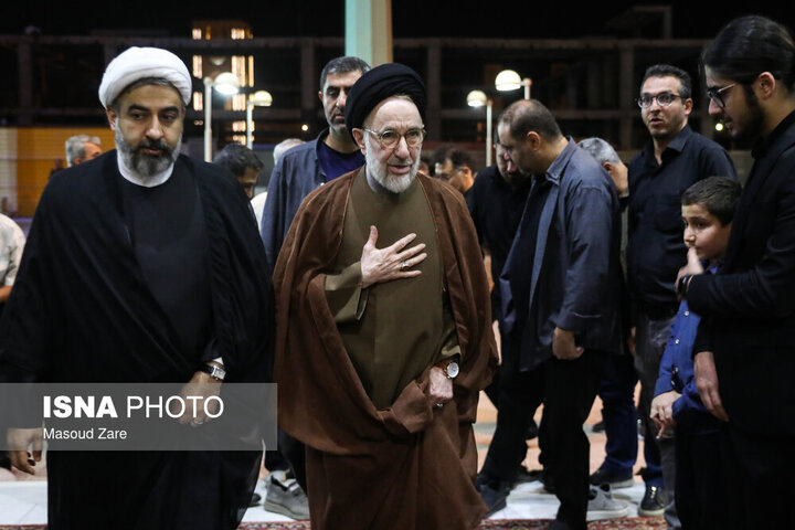 مراسم ختم خواهر سید محمد خاتمی