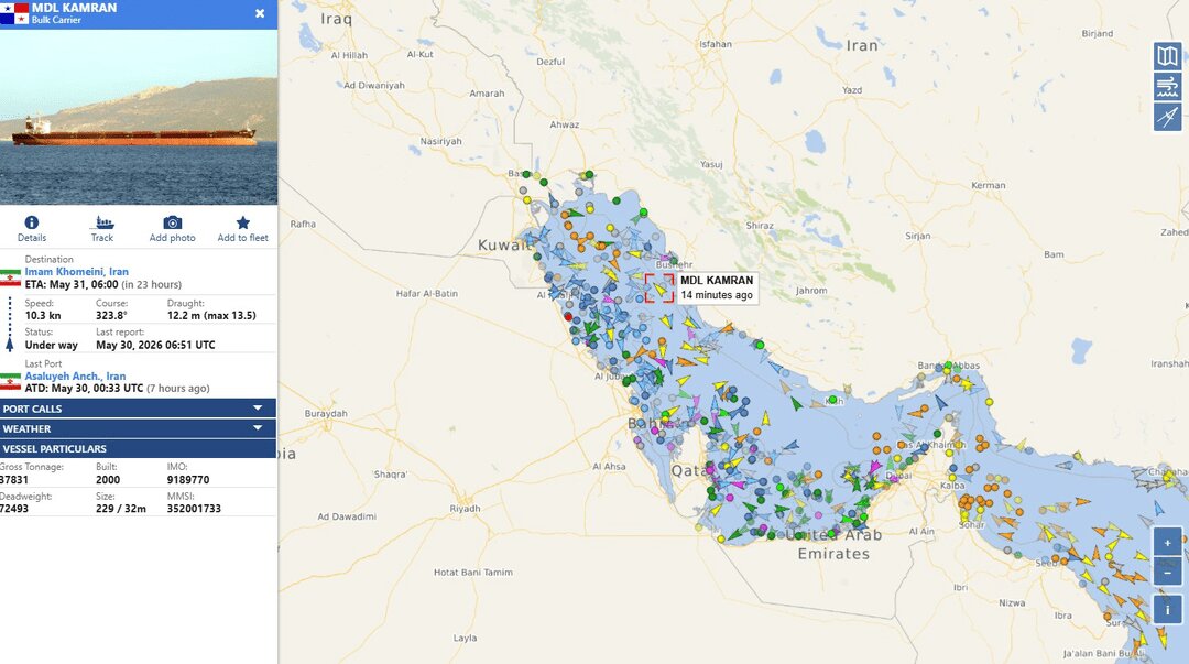 «کامران» محاصره دریایی را دور زد + عکس