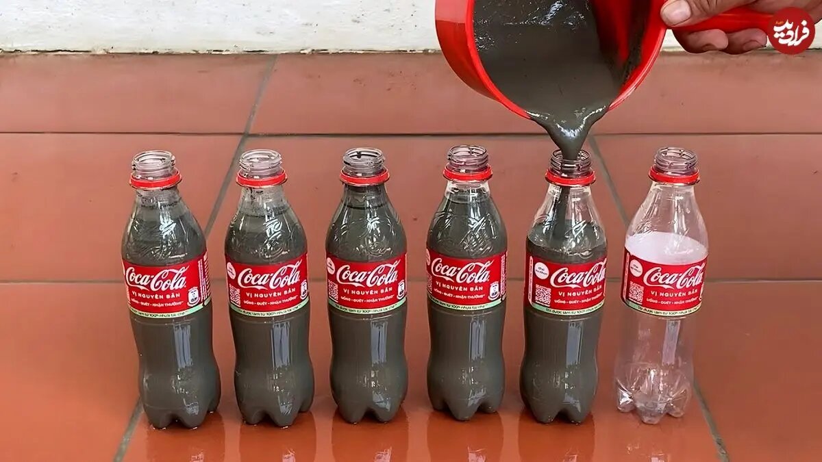 ببینید؛ ساخت گلدان با سیمان و بطری نوشابه + ویدئو